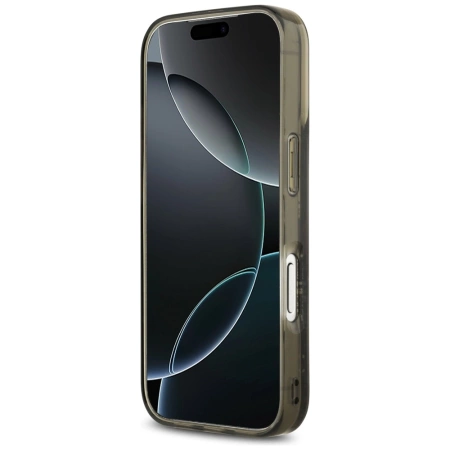 Etui Karl Lagerfeld Liquid Glitter Choupette Logo MagSafe na iPhone 17 Pro - czarne