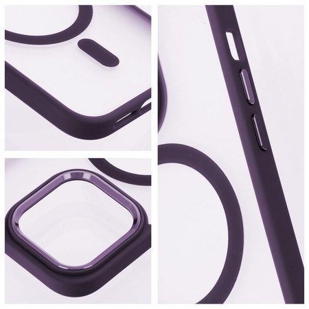 Futerał Matte Mag Cover kompatybilny z MagSafe do IPHONE 15 PLUS fioletowy