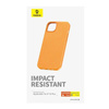 Schutzhülle APPLE IPHONE 15 PLUS Baseus Fauxther Series orange