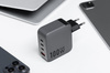 FORCELL F-ENERGY GaN VT-46 ładowarka sieciowa 3 x Typ C + USB A PD QC4.0 5A 100W szara