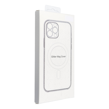 Futerał CLEAR MAG COVER kompatybilny z MagSafe do SAMSUNG S25 transparentny glitter