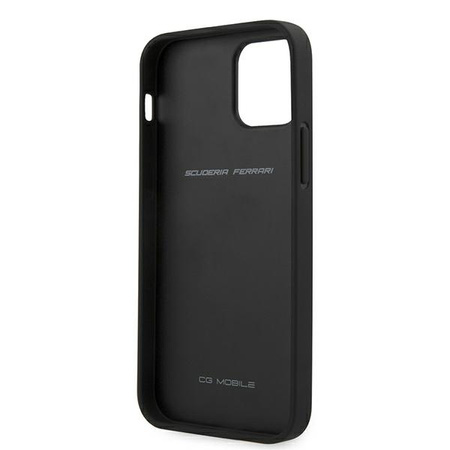 Ferrari FESPEHCP12MBK iPhone 12 Pro / iPhone 12 czarny/black hardcase On Track Perforated