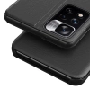 Eco Leather View Case Elegantes Flip Cover mit Standfunktion Poco M4 Pro 5G Schwarz