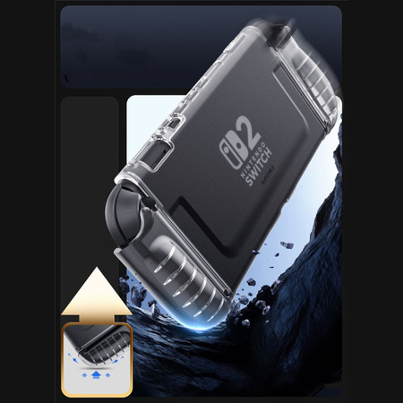 SUPCASE CRYSTAL CASE NINTENDO SWITCH 2 FROST CLEAR