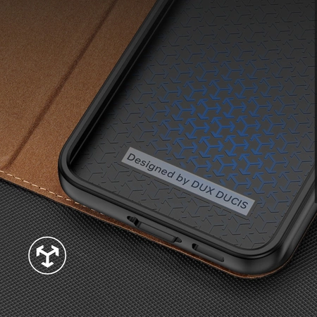 Dux Ducis Skin X2 Hülle Samsung Galaxy S23+ Flip Case Wallet Stand braun