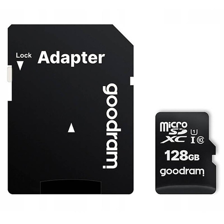 Karta pamięci GOODRAM 128GB CL10 + Adapter 100/10 MB/s