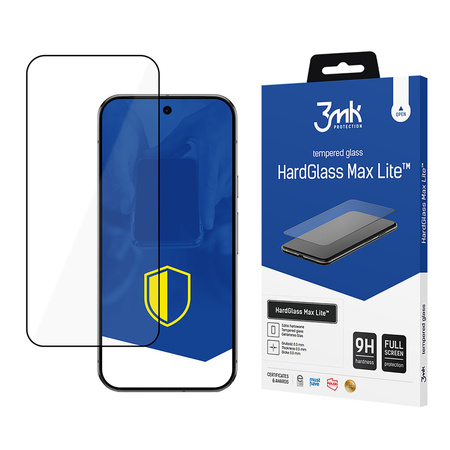 3MK HardGlass Max Lite Google Pixel 9 XL czarny/black, Fullscreen Glass Lite