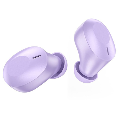 HOCO słuchawki bezprzewodowe / bluetooth stereo TWS Smart true EQ3 fioletowe