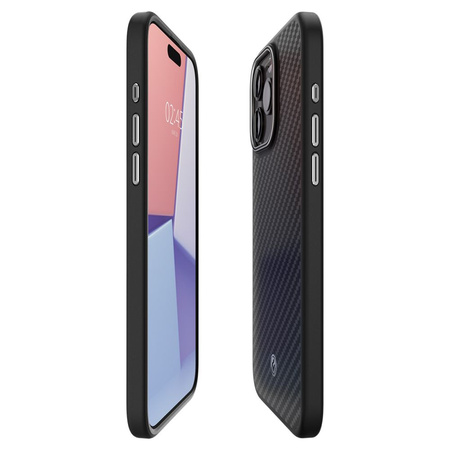 Spigen Enzo Aramid Mag Case with MagSafe for iPhone 15 Pro Max - Matte Black