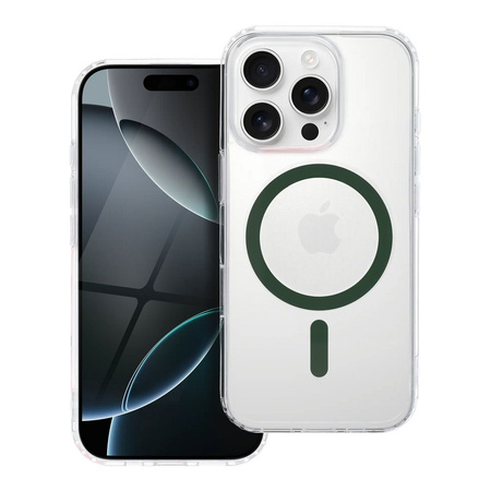 Drop Glue Colorful Ring Mag Cover kompatybilny z MagSafe pasuje do SAMSUNG A16 ciemny zielony