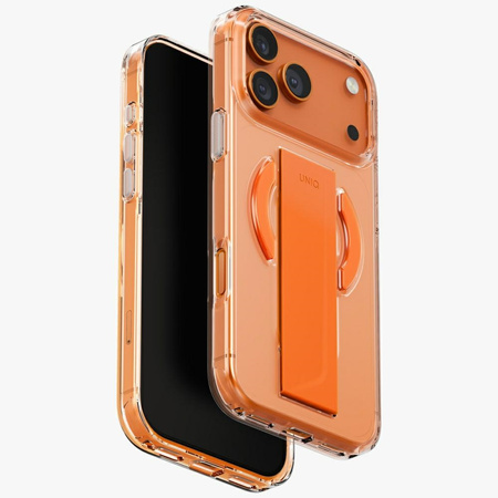 Etui UNIQ Heldro Air do iPhone 17 Pro Max Magclick Charging pomarańczowy