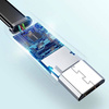USAMS Kabel płaski U2 microUSB 1,2m czarny/black SJ201MIC01 (US-SJ201)