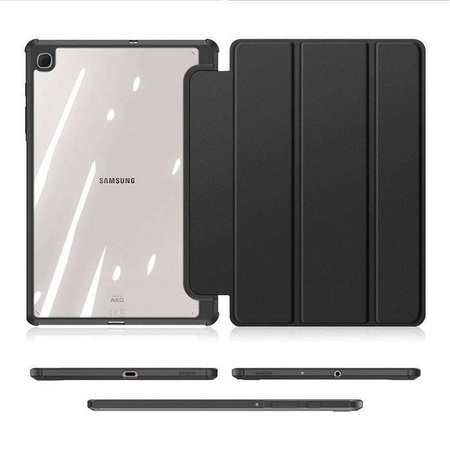 Dux Ducis Toby pancerne etui z klapką Smart Case do Samsung Galaxy Tab S6 Lite z uchwytem na rysik czarny