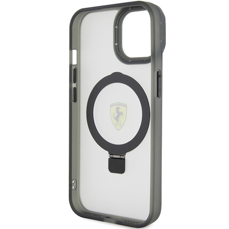 Ferrari FEHMP15SUSCAK iPhone 15 6.1" black/black hardcase Ring Stand 2023 Collection MagSafe