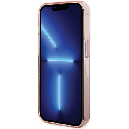 Karl Lagerfeld KLHMP15LHMRSCHP iPhone 15 Pro 6,1" rosa/rosa Hardcase Ringständer Choupette Head MagSafe