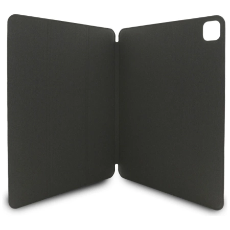 Karl Lagerfeld Saffiano Magnetische Karl &amp; Choupette iPad Pro 13&quot; 2024 Buchcover-Hülle - Schwarz