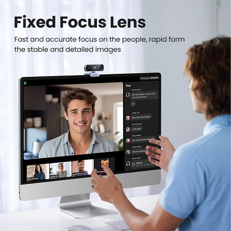 Ugreen CM678 USB-HD-Webcam – Grau