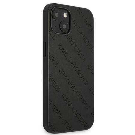 Oryginalne Etui IPHONE 13 MINI Karl Lagerfeld Hardcase Perforated Allover (KLHCP13SPTLK) czarne