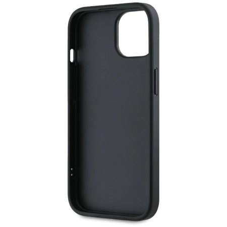 Karl Lagerfeld Saffiano Athleisure Stripes Cord iPhone 15 Hülle - Rot