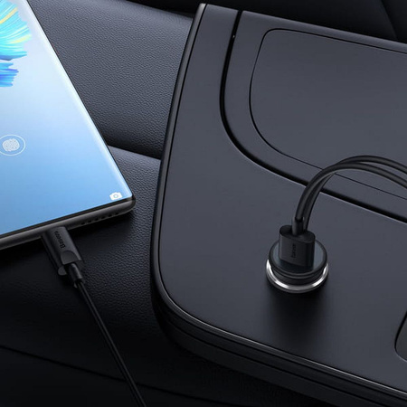 Baseus CW01 MagSafe 15W USB 25W inductive car charger - black