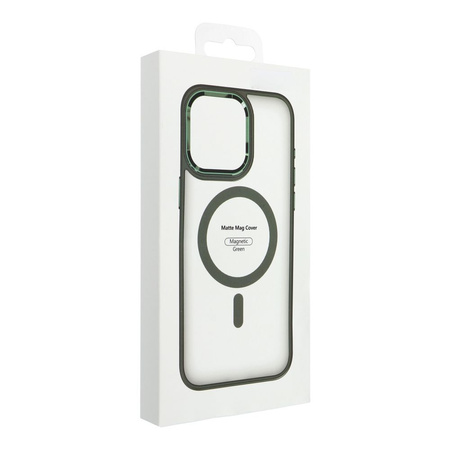 Futerał Matte Mag Cover kompatybilny z MagSafe do IPHONE 15 PLUS zielony