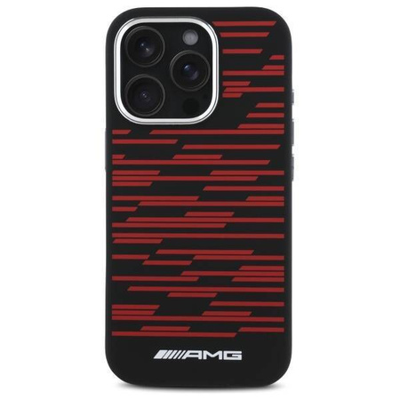 Original Case IPHONE 16 PRO MAX AMG Hardcase Silicone Graphics MagSafe (AMHMP16X24SSRRK) black