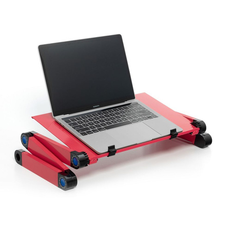 Podstawka pod laptop uniwerslna regulowana + chłodzenie YL-803 czerwona