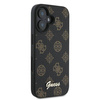 GUESS futerał do IPHONE 16 Plus kompatybilny z MagSafe GUHMP16MPGPYSK (PU Peony Script) czarny