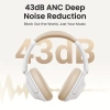 Ugreen HP202 HiTune Max5 kabellose On-Ear-Kopfhörer mit Hybrid-ANC-Rauschunterdrückung – Weiß