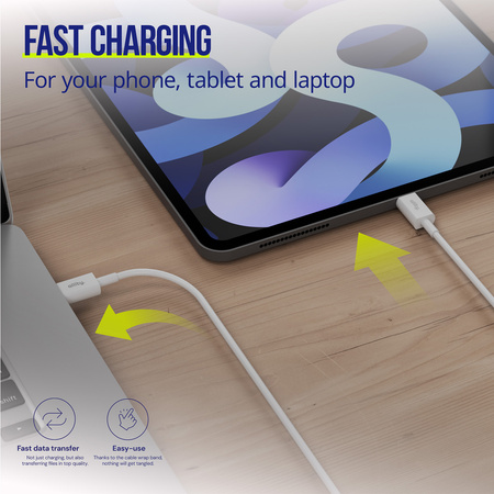 Allity kabel AUC-03 USB-C - USB-C 2,0 m 60W biały