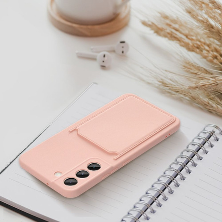 Futerał CARD CASE do SAMSUNG A14 5G / A14 4G różowy