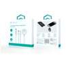 Devia kabel 3w1 Smart EA520 USB-C - USB-C + Lightning biały z ładowarką indukcyjną magnetyczną do Apple Watch