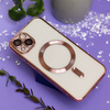 Nakładka Color Chrome Mag do iPhone 16 6,1&quot; różowo-złota
