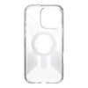 Speck Presidio Perfect-Clear Grip ClickLock & MagSafe - Etui iPhone 16 Pro Max (Clear / Chrome Finish / Serene Silver)