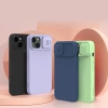 Nillkin CamShield Magnetische Silikonhülle iPhone 14 Plus Magnetische MagSafe-Abdeckung mit Kameraschutz Grün