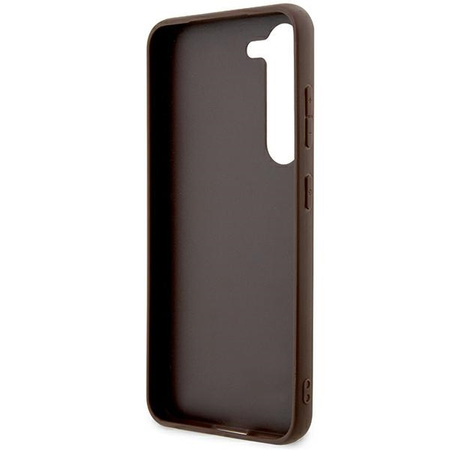 Oryginalne Etui GUESS Hardcase GUHCS24MG4GLBR do SAMSUNG S24 Plus (4G Bottom Stripe / brązowy)