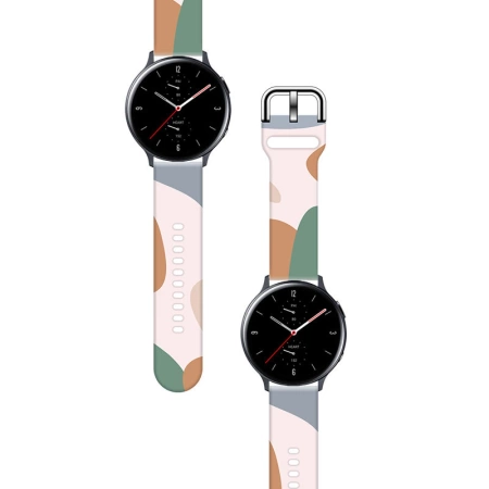 Pasek Strap Moro do Samsung Galaxy Watch 45 / 46 / 47 mm silikonowa bransoletka opaska do zegarka - wzór 11