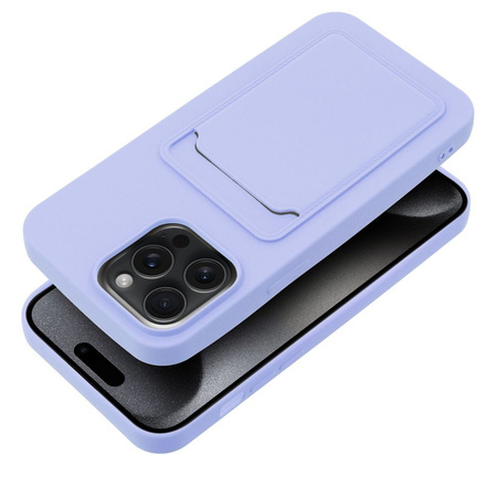 Futerał CARD CASE do IPHONE 15 PRO MAX fioletowy
