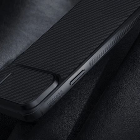 Nillkin Synthetic Fiber S Case etui iPhone 14 Plus z osłoną na aparat czarny