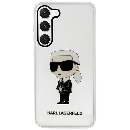 Karl Lagerfeld KLHCS23SHNIKTCT S23 S911 transparenter Hartschalenkoffer Ikonik Karl Lagerfeld