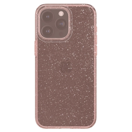 Etui Spigen Liquid Crystal Glitter na iPhone 15 Pro Max - różowo-przezroczyste