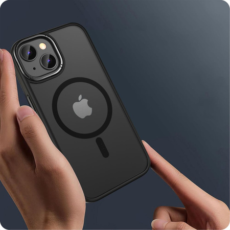 Etui APPLE IPHONE 15 Tech-Protect Magmat "2" MagSafe Matte czarne