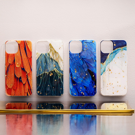 Nakładka Gold Glam do Xiaomi Redmi 14C 4G/ 14C 5G / Redmi A4 / POCO C75 pióra