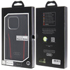 Audi Genuine Leather case with MagSafe for iPhone 15 Pro - black and red