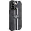 Guess GUHMP14LP4RPSK iPhone 14 Pro 6,1" schwarz/schwarzes Hardcase 4G bedruckte Streifen MagSafe