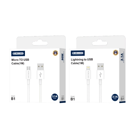 JELLICO cable B1 Micro USB 3.1A 1M White