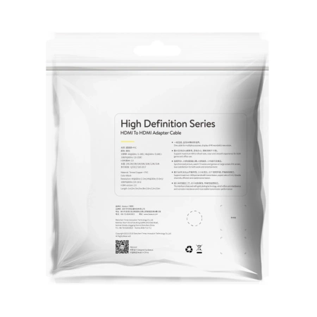 Baseus kabel przewód HDMI 2.0 4K 30 Hz 3D HDR 18 Gbps 5 m czarny (CAKGQ-D01)