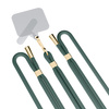 3MK EasyClip Dark Green (gold) smycz do telefonu