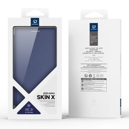 Dux Ducis Skin X Pro case for Samsung Galaxy S25 Ultra with MagSafe and wallet - blue