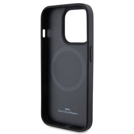 BMW MagSafe Leather Hot Stamp case for iPhone 15 Pro - black